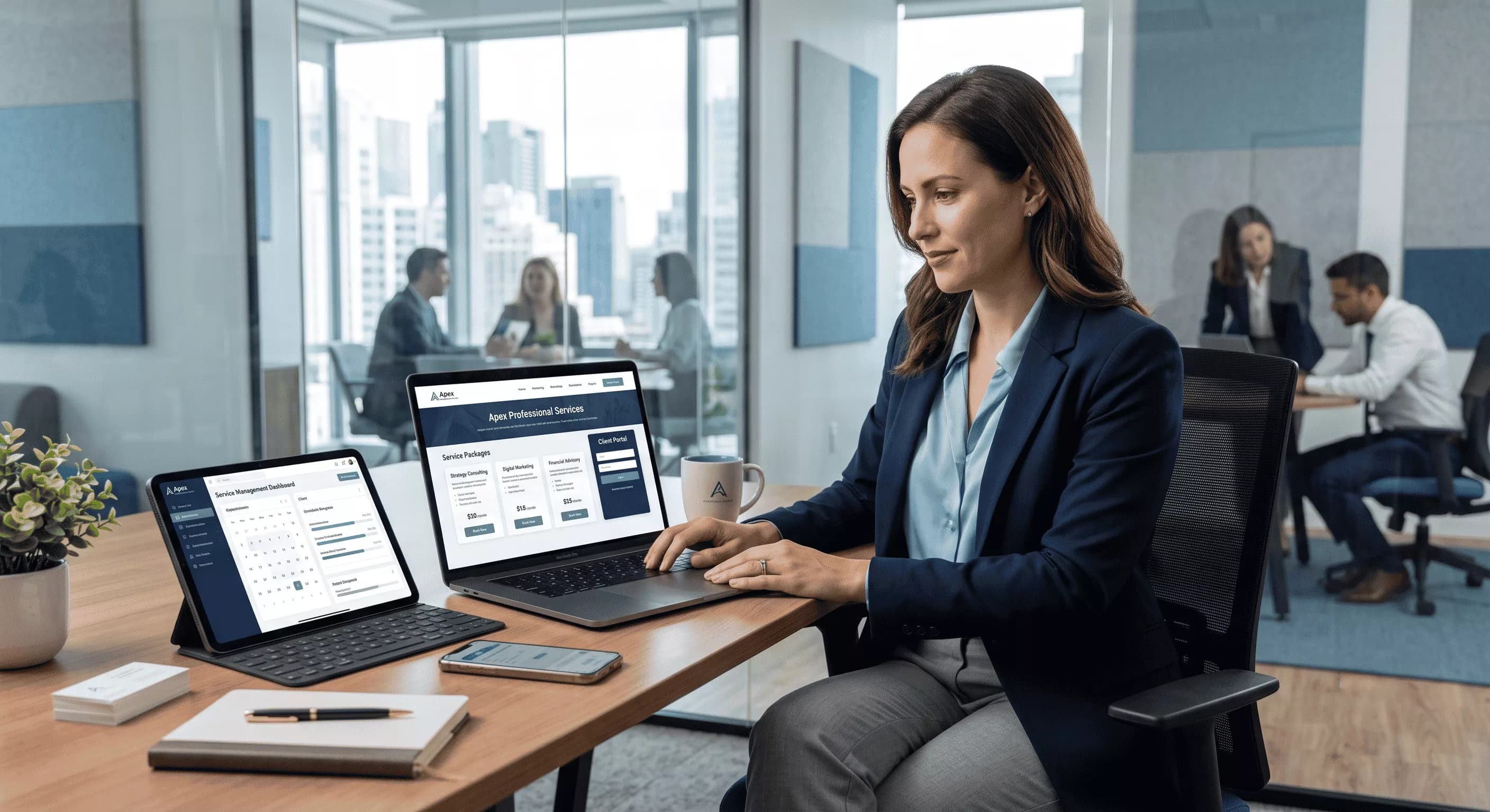 Illustrative planning workspace supporting the itinerary management approach