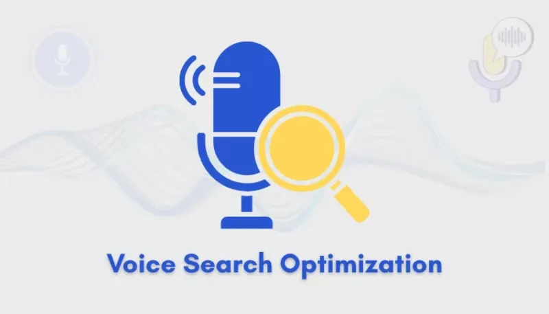 A close-up of a smart speaker for voice search optimization and Google Assistant search queries.