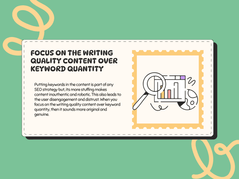Google SEO update emphasizing quality content writing over excessive keyword usage for better rankings